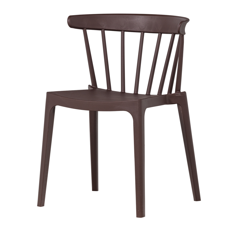 WOOOD Bliss hagestol med stenger plast lilla/brun