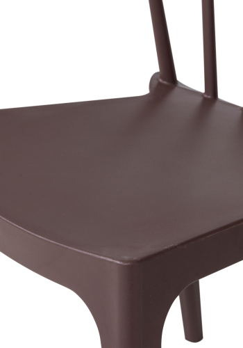 WOOOD Bliss hagestol med stenger plast lilla/brun