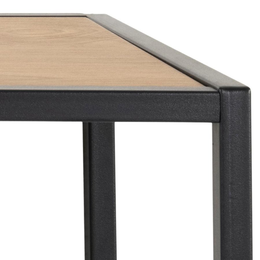 ACT NORDIC Seaford knagerkke, m. 7 knager og hylde - natur vild eg papir og sort metal 