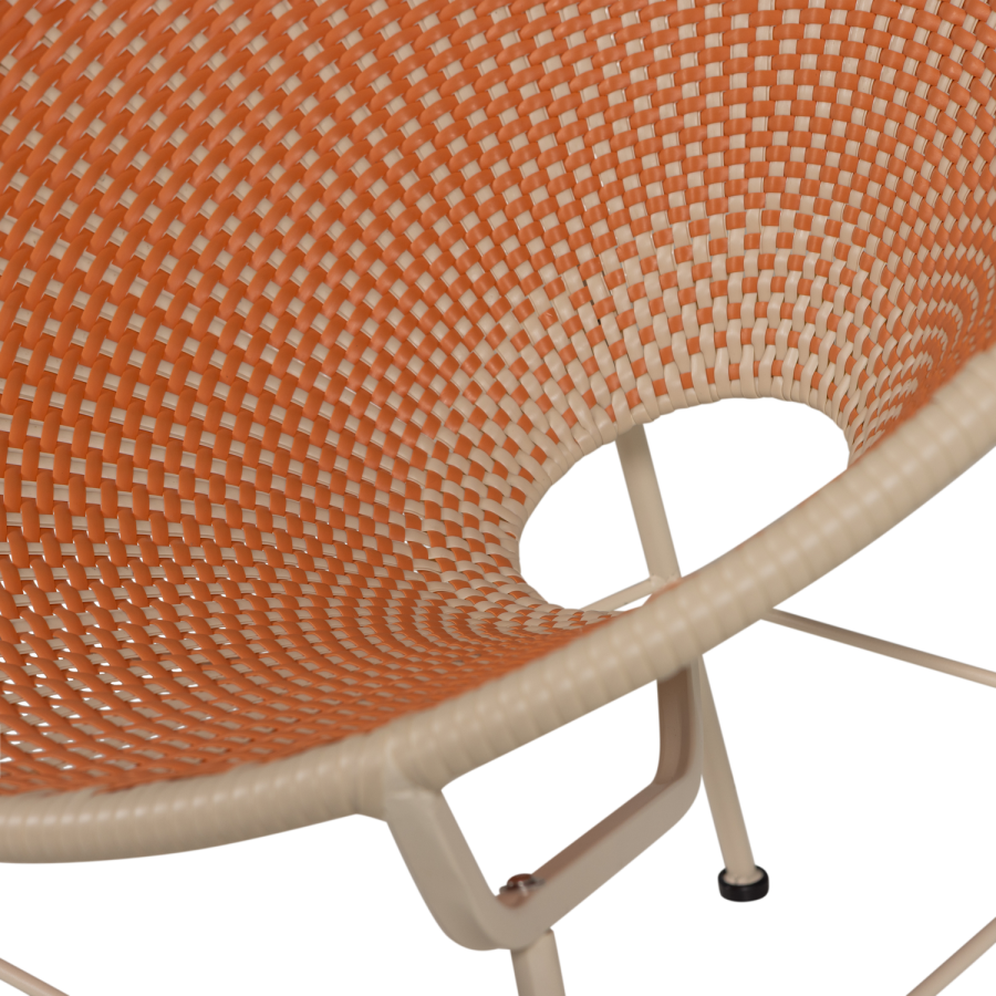 WOOOD Kazoun hagestol rotting oransje