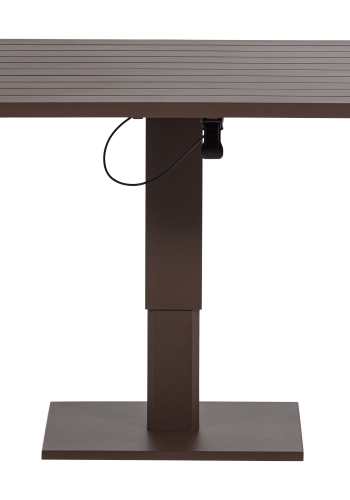 WOOOD Tesso h�ydejusterbart hagebord aluminium brun