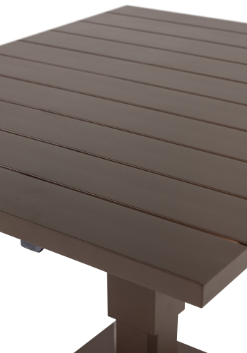 WOOOD Tesso h�ydejusterbart hagebord aluminium brun