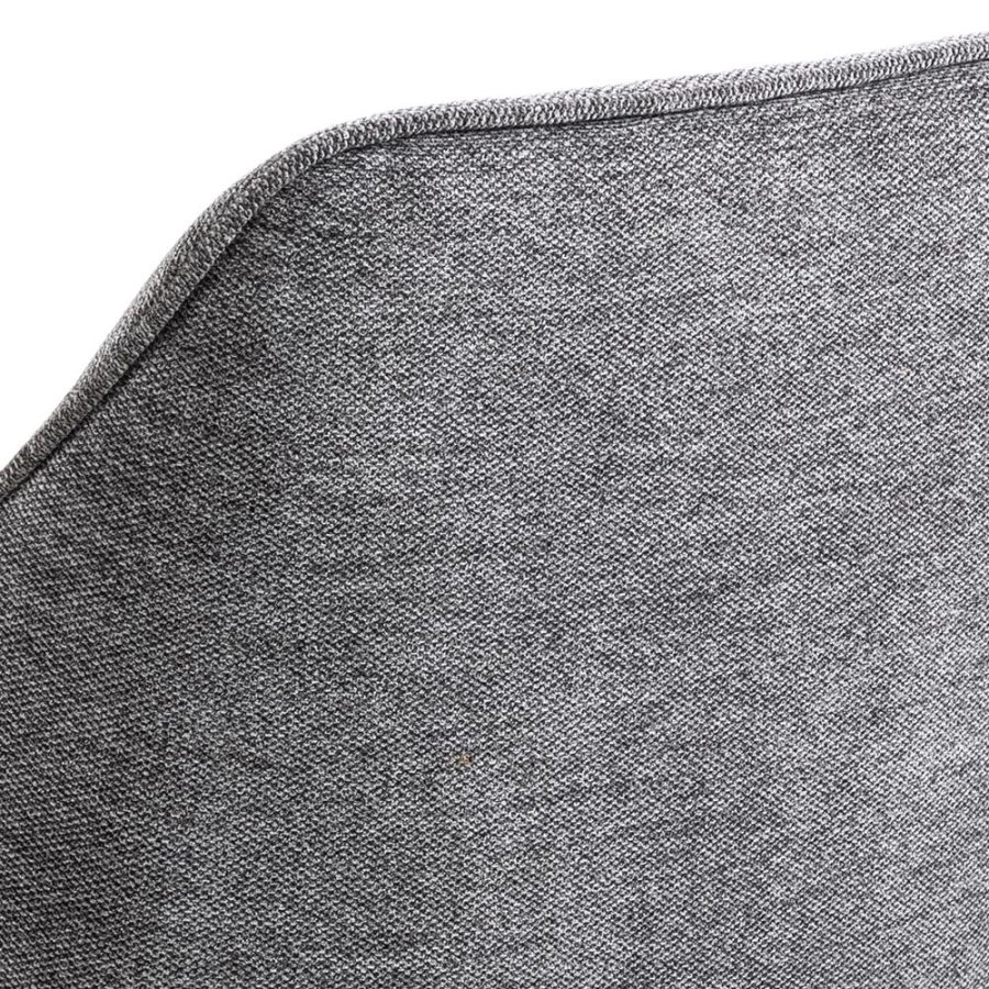 ACT NORDIC Brooke spisebordsstol, m. armln - antracitgr polyester og sort metal