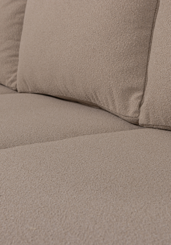 WOOOD Bear hagesofa 3-seter aluminium brun