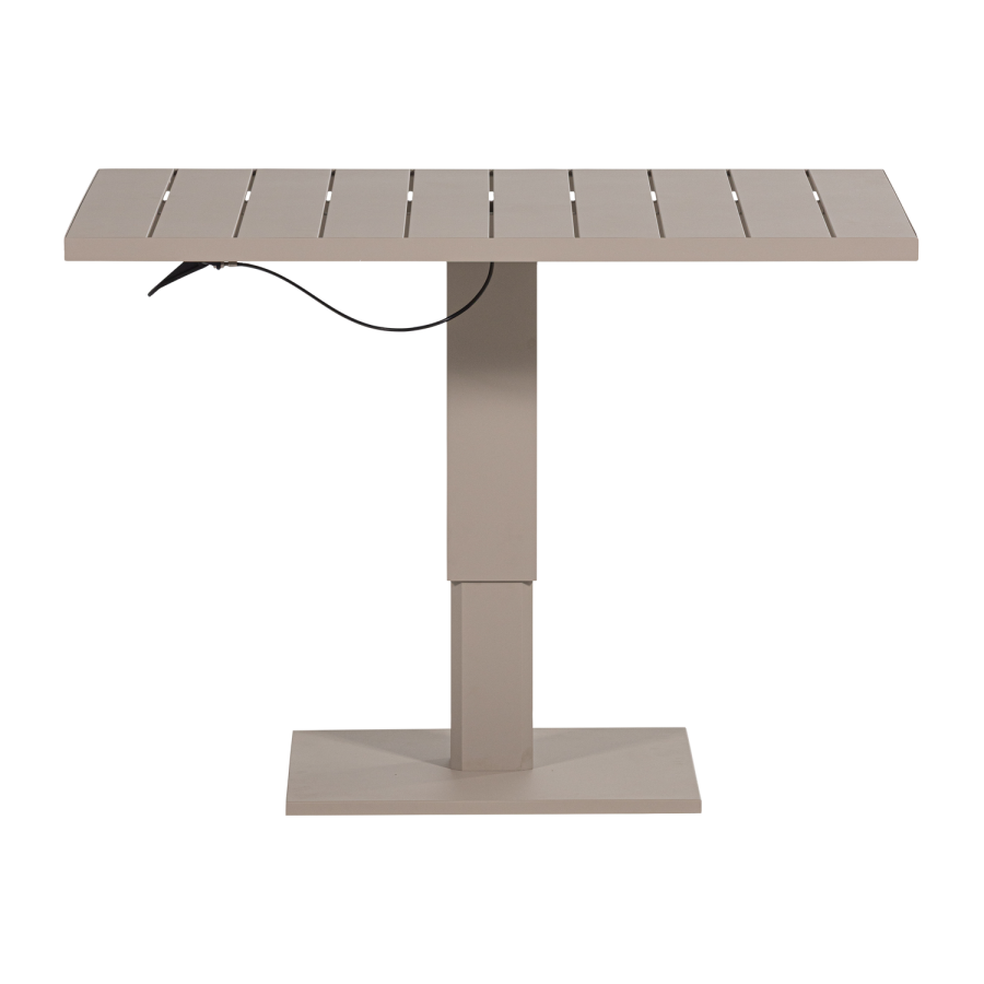 WOOOD Tesso h�ydejusterbart hagebord aluminium sand