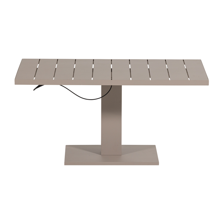 WOOOD Tesso h�ydejusterbart hagebord aluminium sand