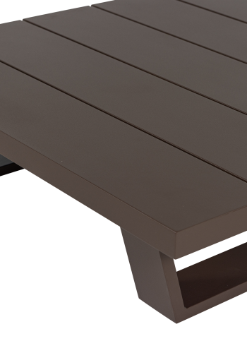 WOOOD Bear Garden salongbord aluminium brun