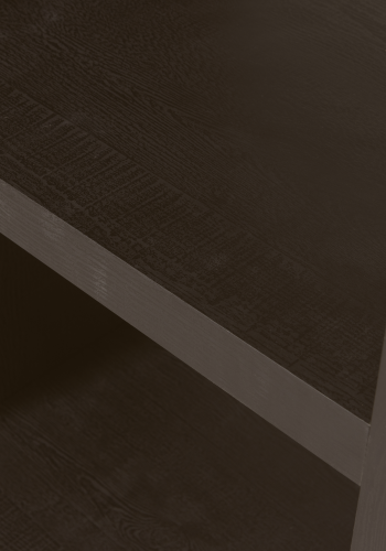 WOOOD Timo bent skab/reol, m. 5 hylder - mrkebrun MDF (H:195)