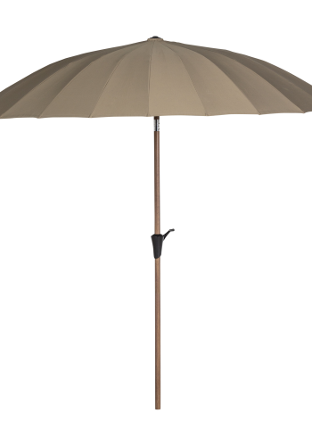 WOOOD Monica hageparasoll sand/gr�nn �280 cm