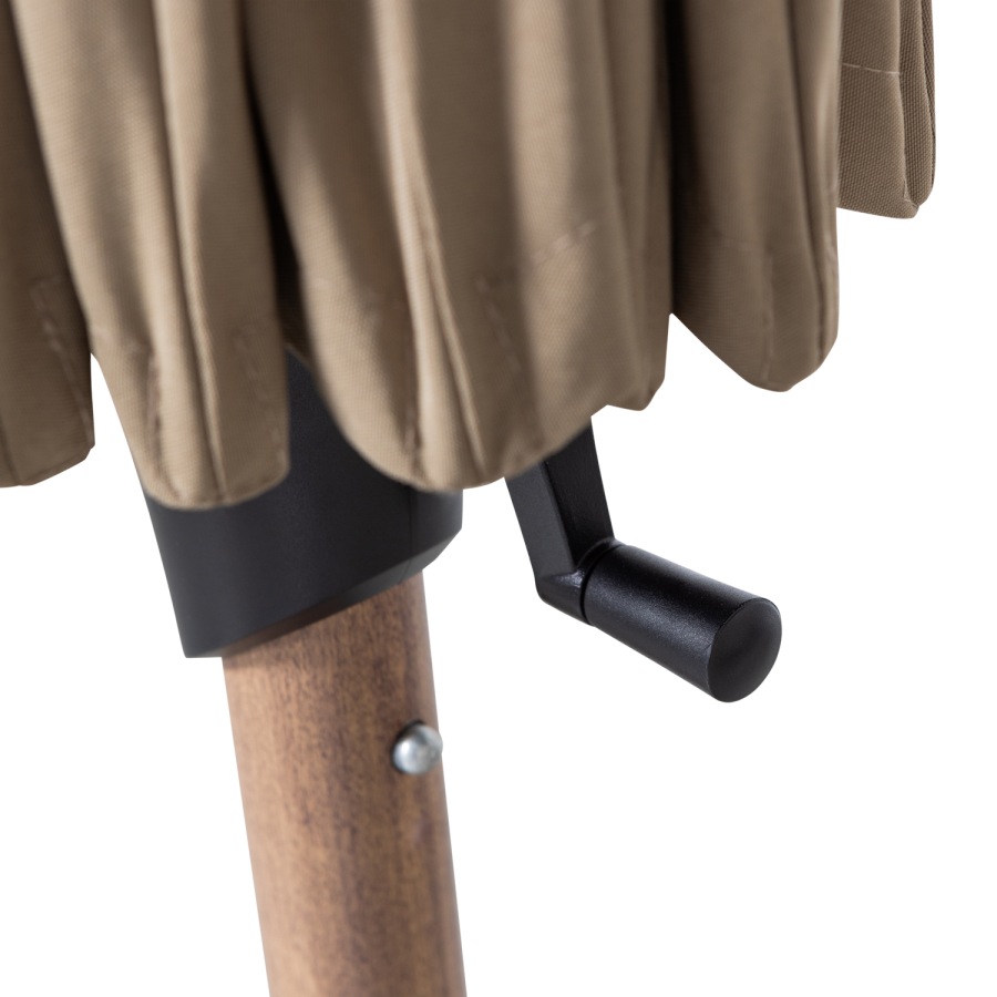 WOOOD Monica hageparasoll sand/gr�nn �280 cm