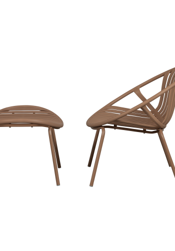 WOOOD Bruce hagestol + krakk pp/metall lakserosa