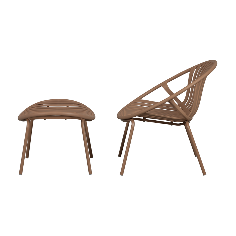 WOOOD Bruce hagestol + krakk pp/metall lakserosa