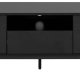 ACT NORDIC Seaford TV-Tisch, mit 2 Türen und 1 Schublade – Esche schwarz, Melamin/MDF/Metall (140x40)