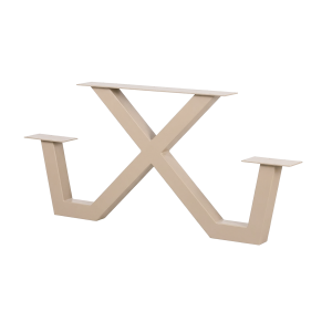 WOOOD Tablo hagepiknikbord Ayous sand X-Poot metall [Fsc]