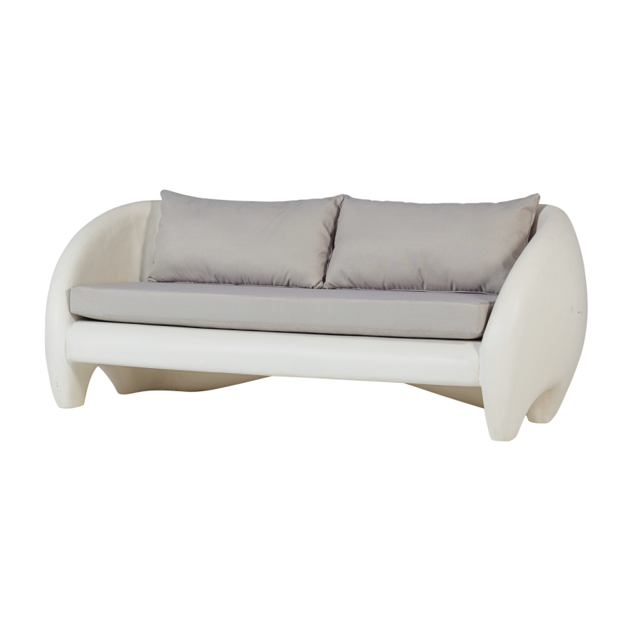 WOOOD Viale Garden 2-seters loungesofa i forsterket fiber, naturfarget