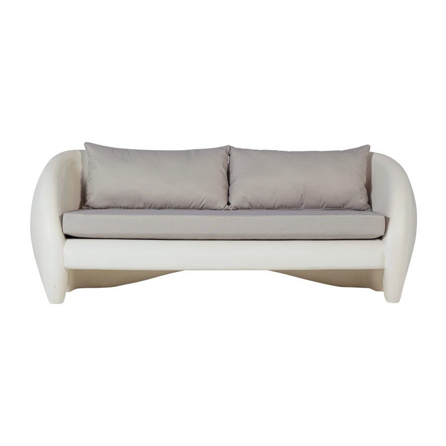 WOOOD Viale Garden 2-seters loungesofa i forsterket fiber, naturfarget