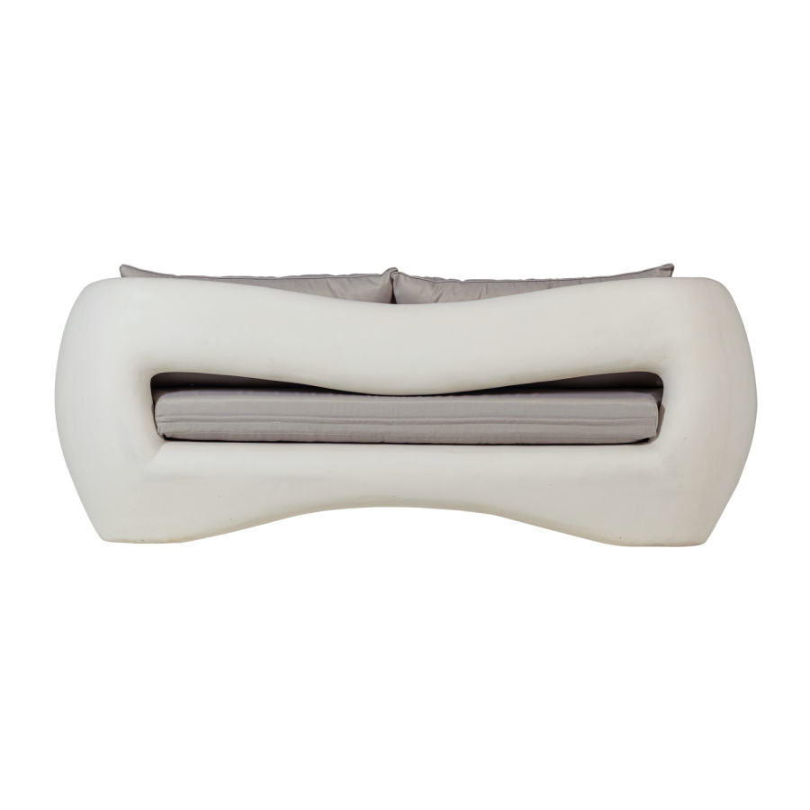 WOOOD Viale Garden 2-seters loungesofa i forsterket fiber, naturfarget