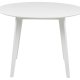ACT NORDIC Roxby spisebord, rund - hvid MDF og gummitr (105)