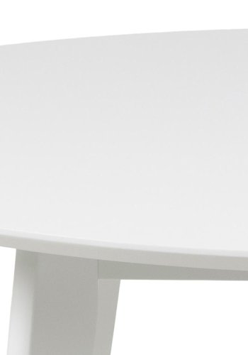 ACT NORDIC Roxby spisebord, rund - hvid MDF og gummitr (105)