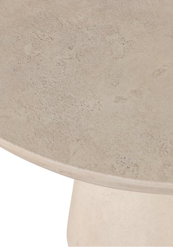 WOOOD Kevon hagebord rundt �100 cm armert betong naturfarget