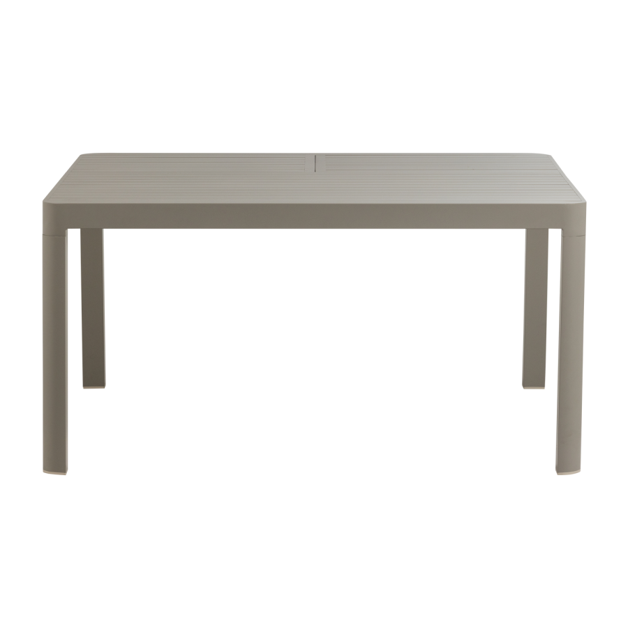 WOOOD Ovara uttrekkbart hagebord aluminium sand