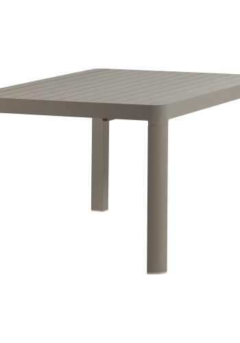 WOOOD Ovara uttrekkbart hagebord aluminium sand