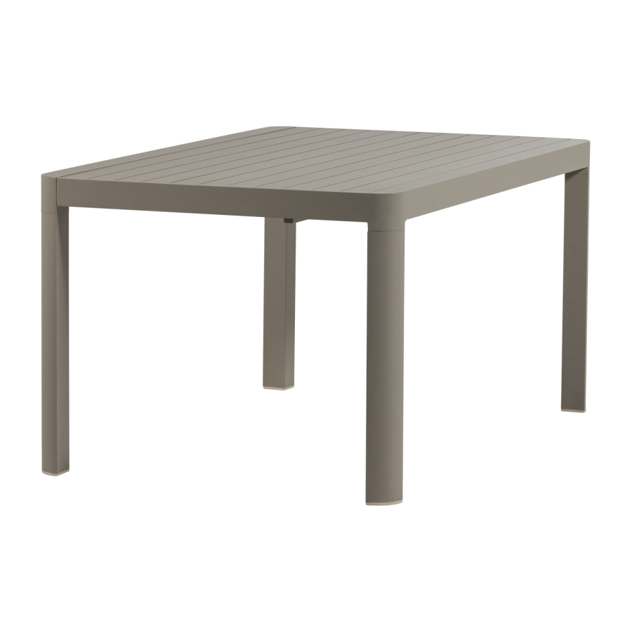 WOOOD Ovara uttrekkbart hagebord aluminium sand