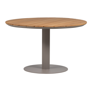 WOOOD Vela hagebord rundt aluminium/tre natur/sand [Fsc]