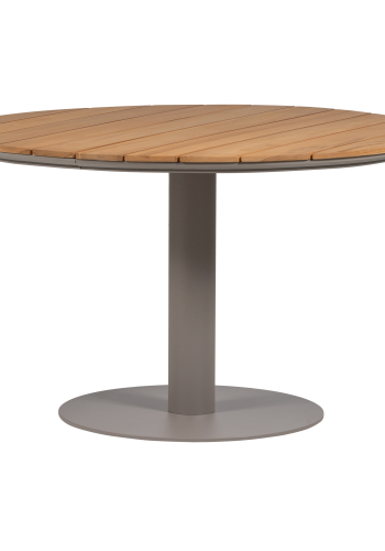 WOOOD Vela hagebord rundt aluminium/tre natur/sand [Fsc]