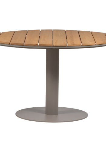 WOOOD Vela hagebord rundt aluminium/tre natur/sand [Fsc]