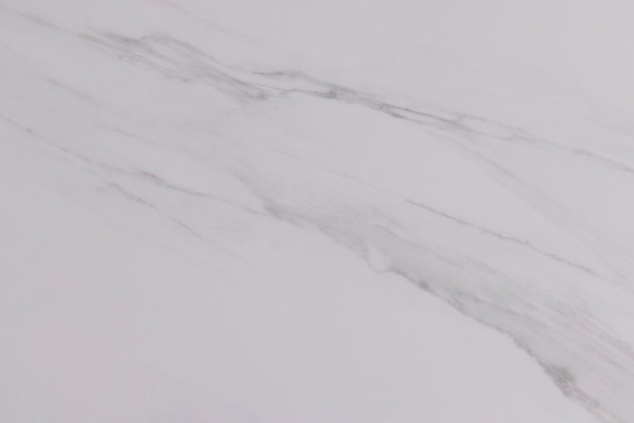 ACT NORDIC Wicklow spisebord, rektangulrt - hvit Unico keramikk og svart metall (140x80)