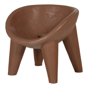 WOOOD Orio hagestol forsterket fiber r�d/brun