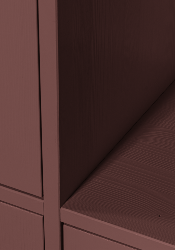 WOOOD Merel Oppbevaringsskap Furu Bordeauxr�d [Fsc]