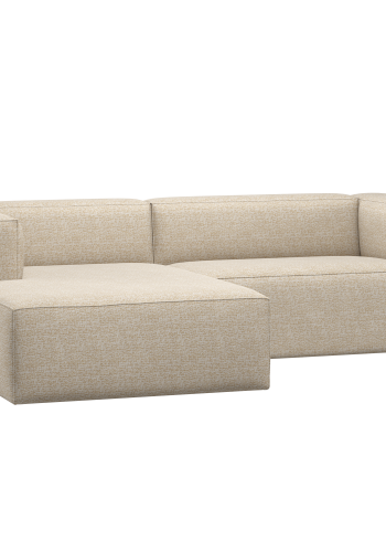 WOOOD Bean Chaiselong Sofa Venstre Beige Melange