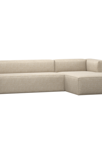 WOOOD Bean hj�rnesofa h�yre beige melange
