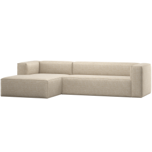 WOOOD B�nnehj�rnesofa Venstre Beige Melert