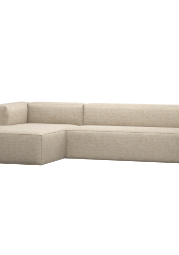 WOOOD B�nnehj�rnesofa Venstre Beige Melert