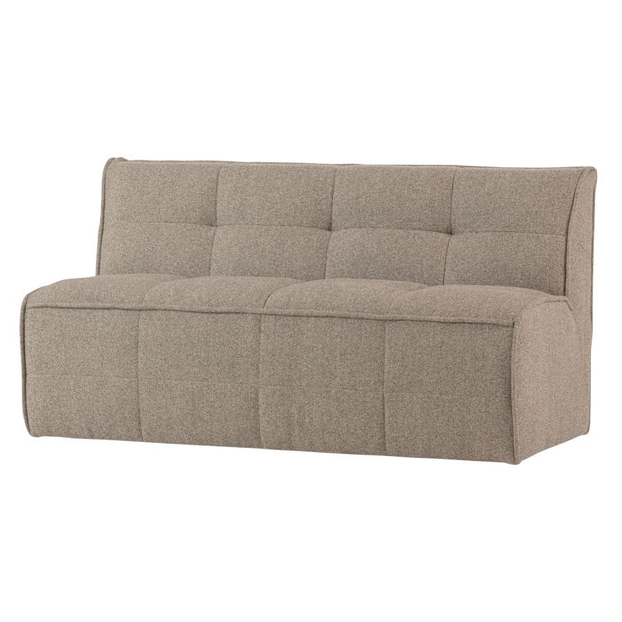 vtwonen Cluster Dining Benk Med Rygg Boucle Khaki Brown