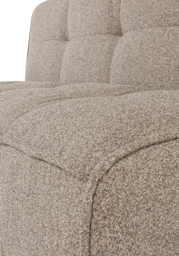 vtwonen Cluster Dining Benk Med Rygg Boucle Khaki Brown