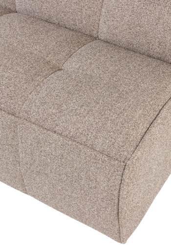 vtwonen Cluster Dining Benk Med Rygg Boucle Khaki Brown