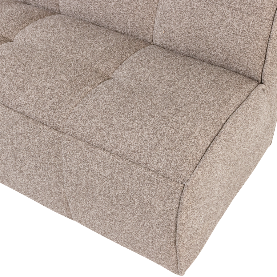 vtwonen Cluster Dining Benk Med Rygg Boucle Khaki Brown