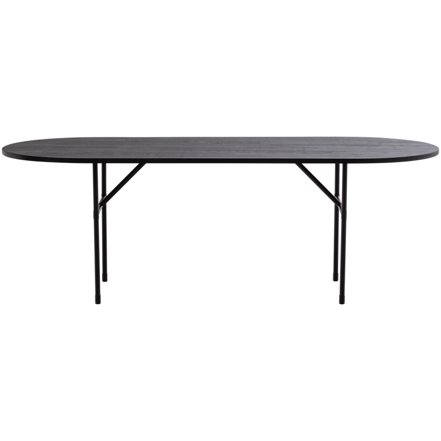 WOOOD Arthur bord ovalt eik svart [Fsc] H-ben