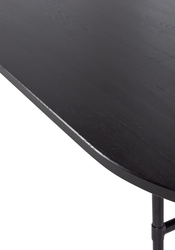 WOOOD Arthur bord ovalt eik svart [Fsc] H-ben