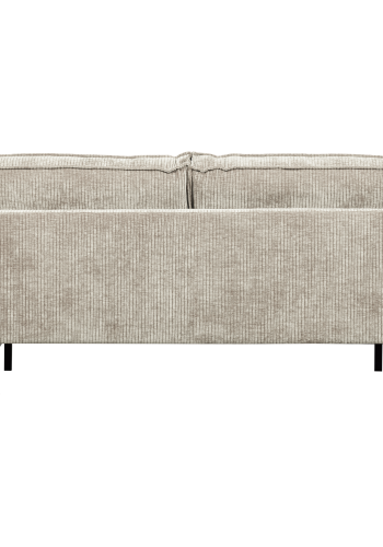 WOOOD Rodeo 2,5-seters sofa ribbet stoff m�rk sand