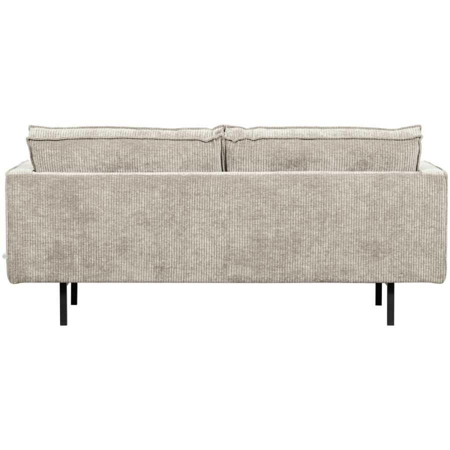 WOOOD Rodeo 2,5-seters sofa ribbet stoff m�rk sand