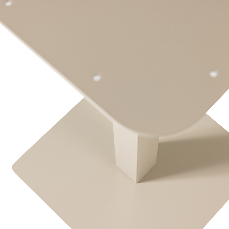 WOOOD Bistro Fyrkantigt Barbord R&ouml;rformade Ben Metallben Dg 105X50X50Cm