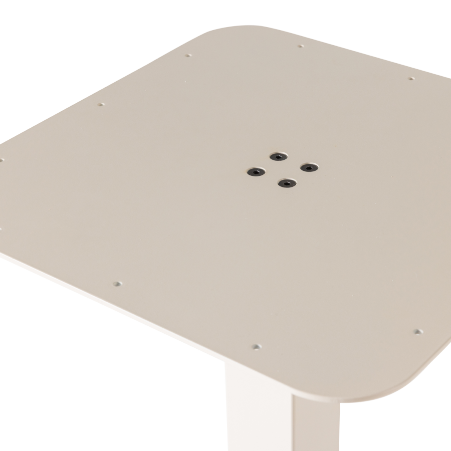 WOOOD Bistro Fyrkantigt Barbord R&ouml;rformade Ben Metallben Dg 105X50X50Cm