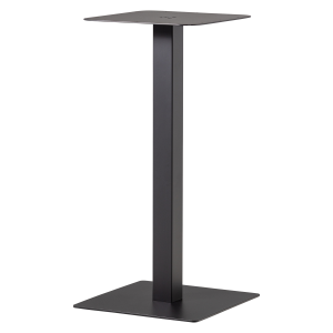 WOOOD Bistro Fyrkantigt Barbord R&ouml;rformade Ben Metallben Svarta 105X50X50Cm