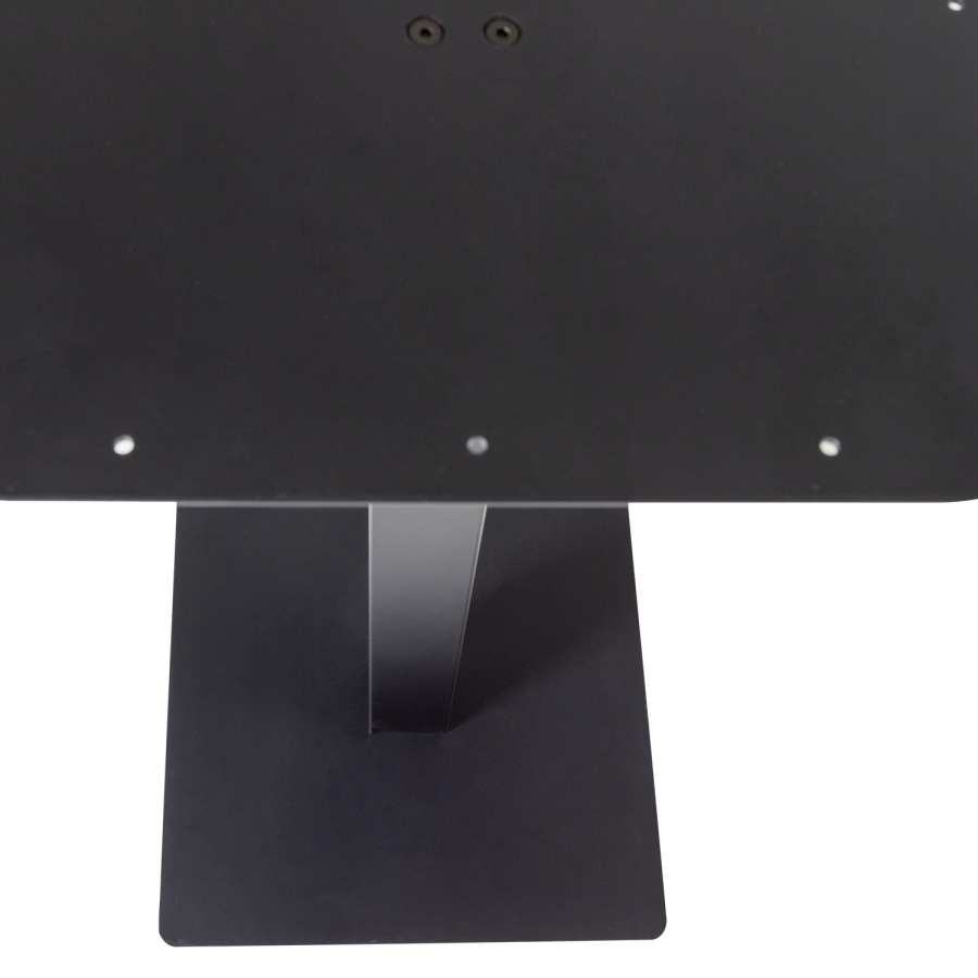 WOOOD Bistro Fyrkantigt Barbord R&ouml;rformade Ben Metallben Svarta 105X50X50Cm