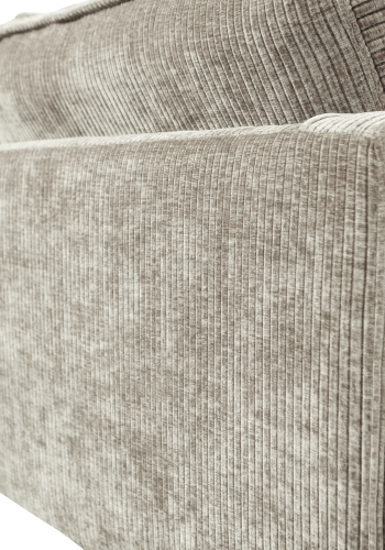 WOOOD Rodeo sofa 3-seter ribbet stoff m�rk sand